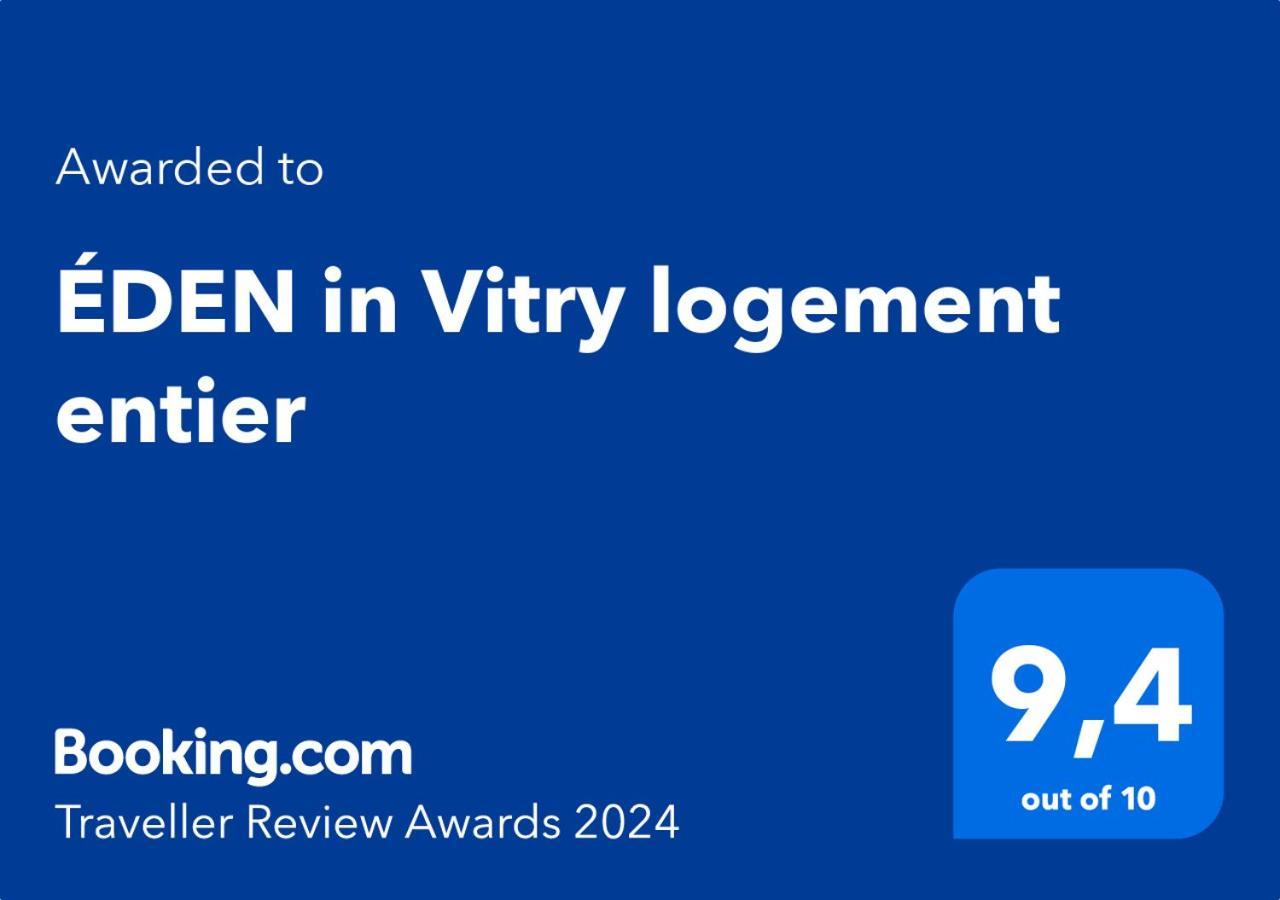 Eden In Vitry Logement Entier Buitenkant foto